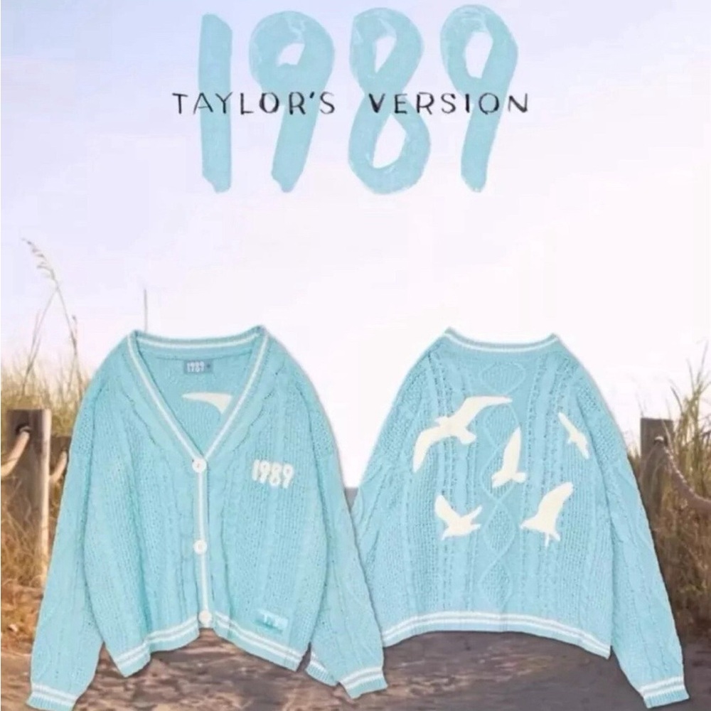 Taylor Swift Light Blue Cardigan